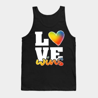 'Love Wins LGBT' Awesome Rainbows Gift Tank Top